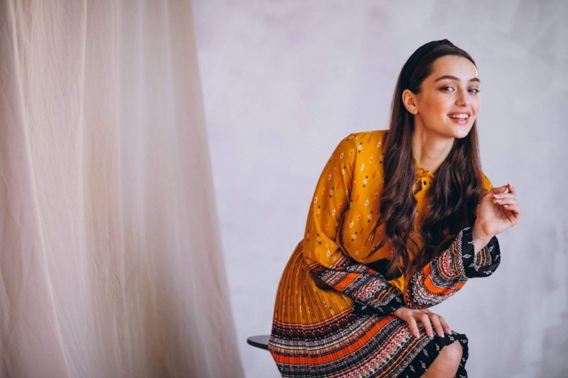 How to  carry Georgette Suit with a Dupatta?